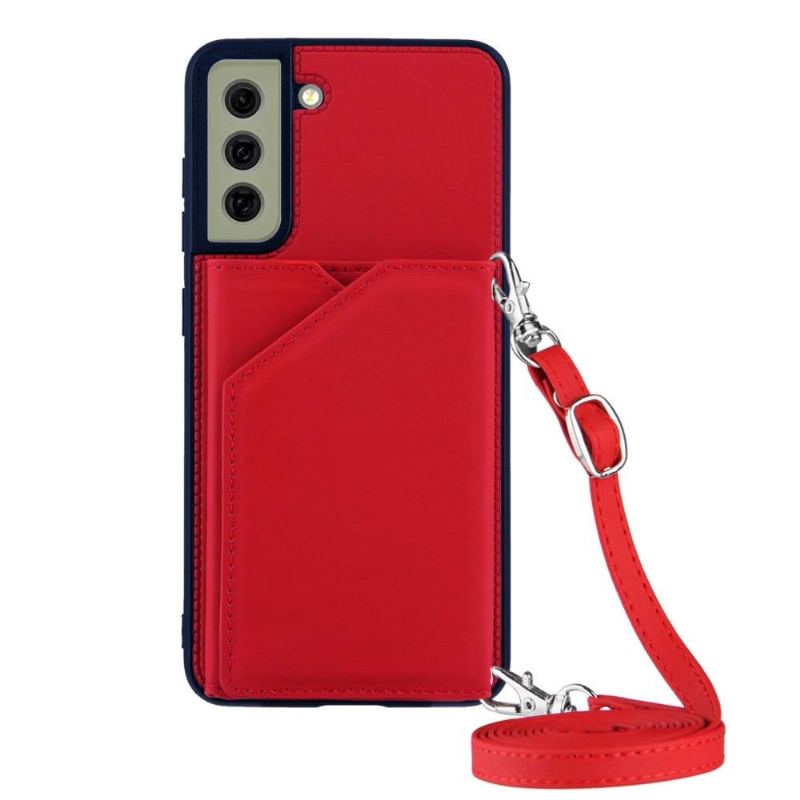 Skal För Samsung Galaxy S21 FE Fallskydd Aude Multi-compartment Lanyard