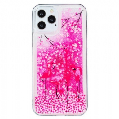 Skal iPhone 15 Pro Max Flamingo Glitter