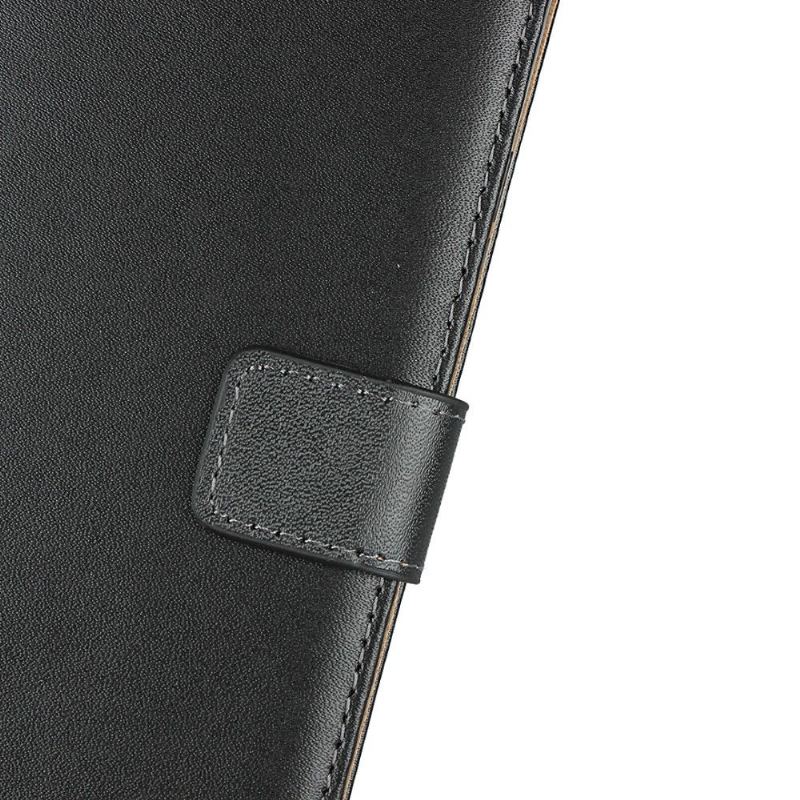 Fodral För Samsung Galaxy A51 5G Hemming Plånboksfodral Folio-fodral - Svart