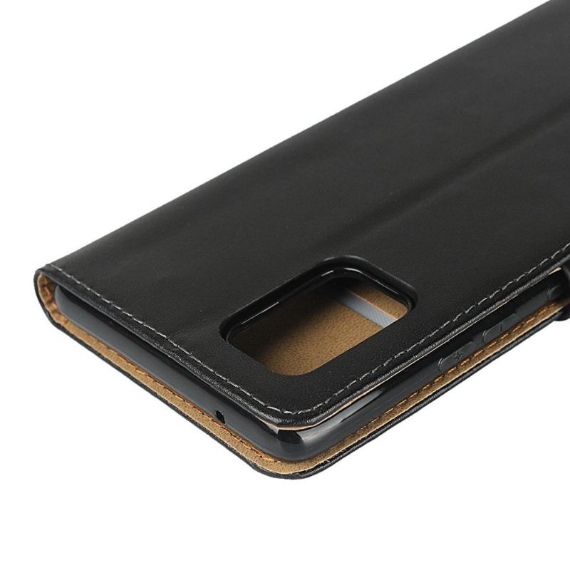 Fodral För Samsung Galaxy A51 5G Hemming Plånboksfodral Folio-fodral - Svart