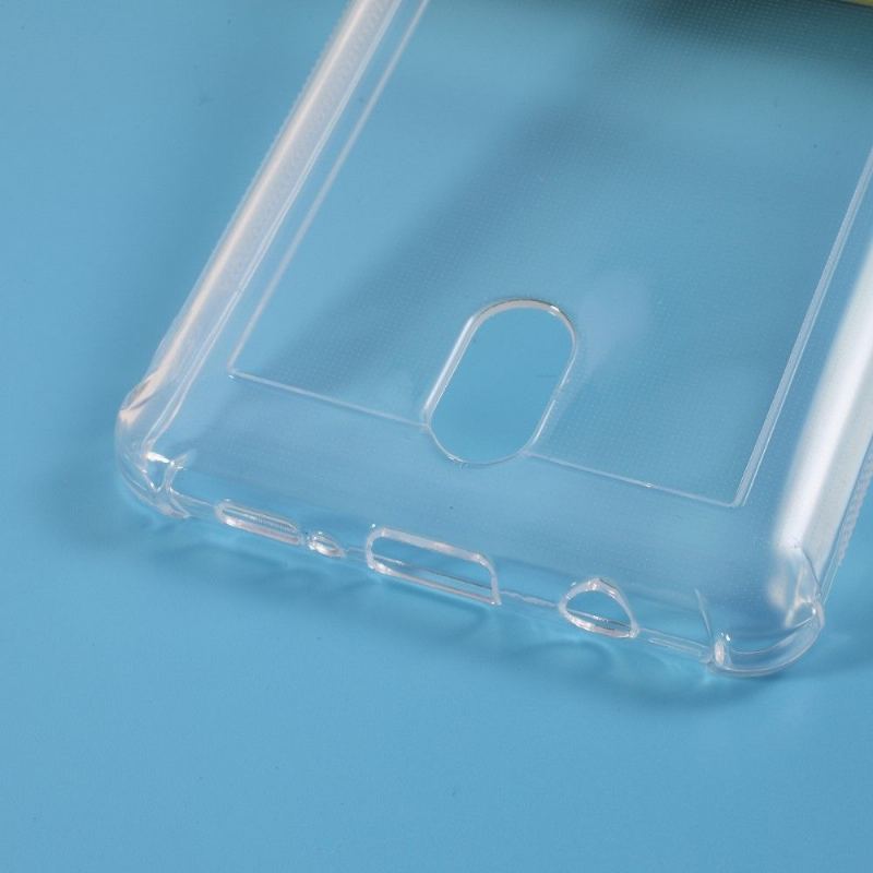 Skal För Samsung Galaxy A51 5G Hemming Transparent Korthållare