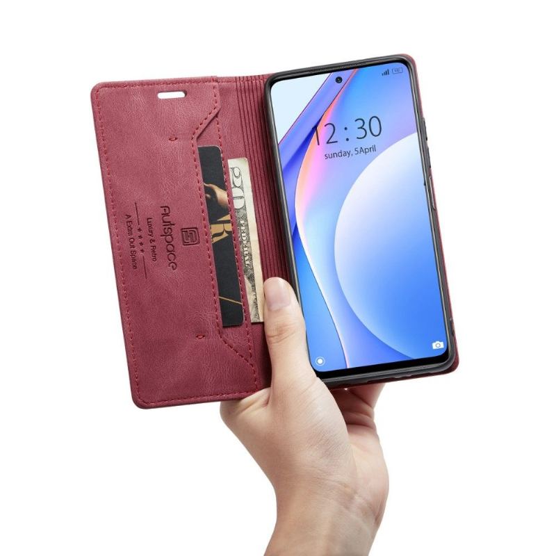 Folio-fodral För Xiaomi Mi 10T Lite Fallskydd Autspace Konstläder