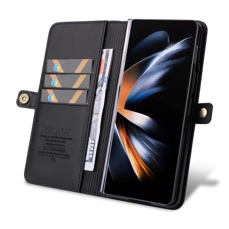 Fodral För Samsung Galaxy Z Fold 6 Konstläder Yikatu