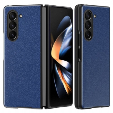 Skal För Samsung Galaxy Z Fold 6 Litchi Konstläder