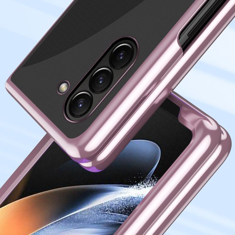 Skal För Samsung Galaxy Z Fold 6 Transparenta Metalliska Kanter