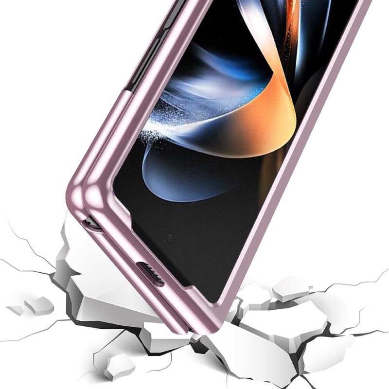 Skal För Samsung Galaxy Z Fold 6 Transparenta Metalliska Kanter