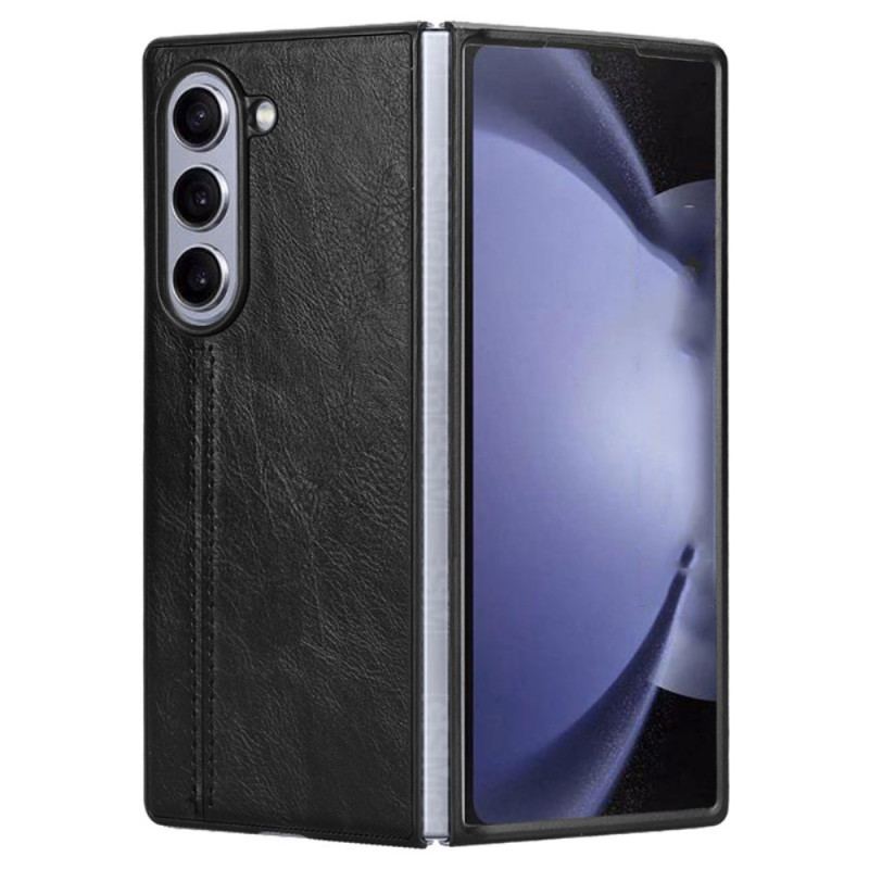 Skal Samsung Galaxy Z Fold 6 Telefonfodral Skinnsimitation