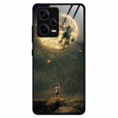 Skal Xiaomi Redmi Note 12 Pro Moon Man Härdat Glas