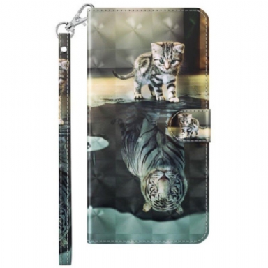 Fodral Samsung Galaxy S23 5G Med Kedjar Strappy Kitten Dream