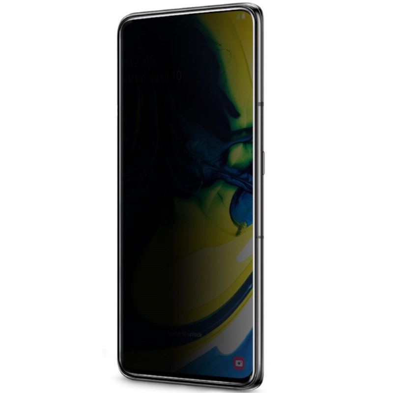 Samsung Galaxy A80 - Skärmskydd I Härdat Glas Och Sekretessfilter