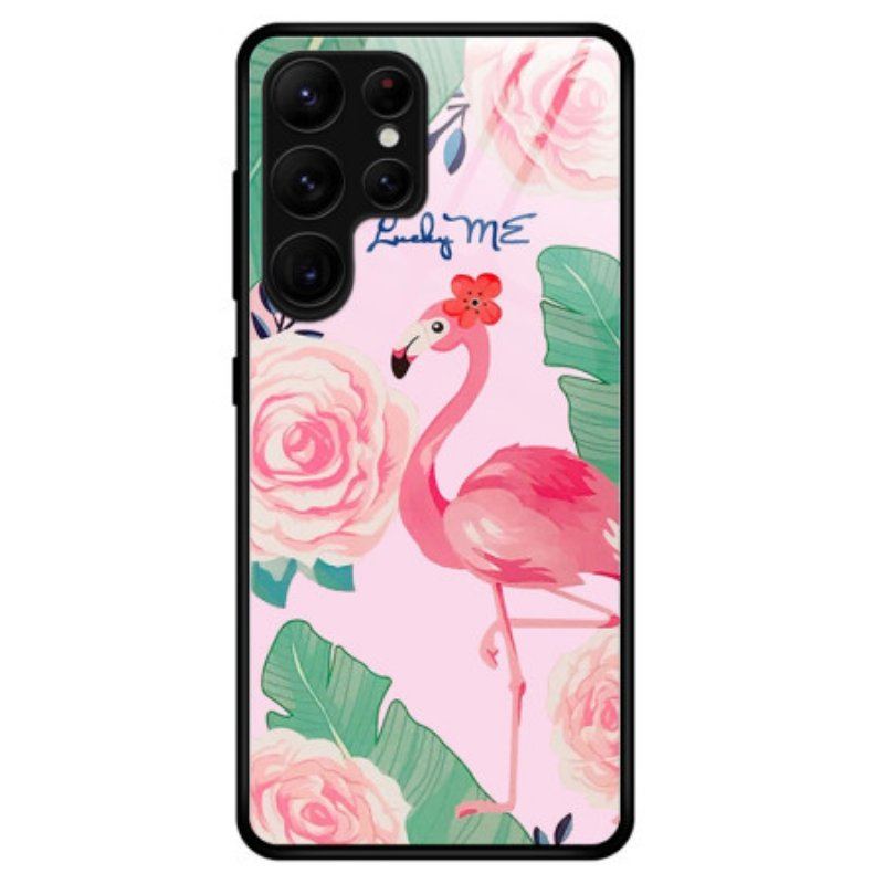 Skal Samsung Galaxy S23 Ultra 5G Flamingo Härdat Glas