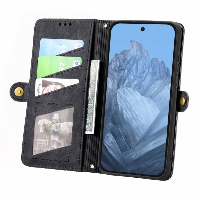 Skyddsfodral Google Pixel 9 Pro Geometry Strap Wallet