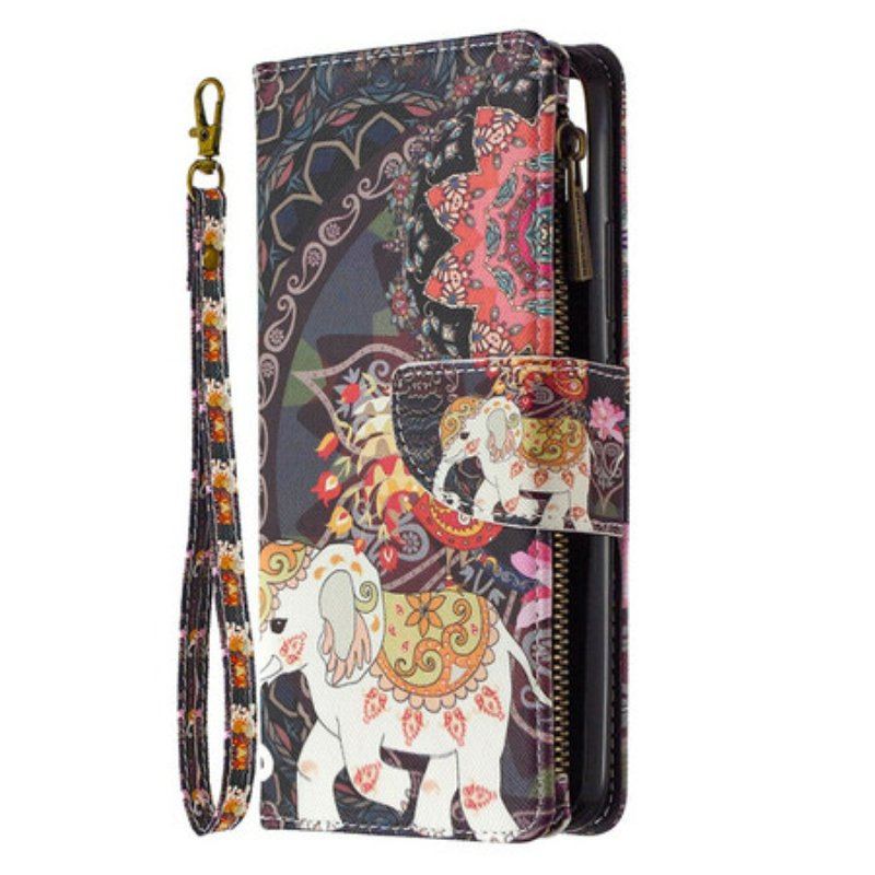 Folio-fodral Realme C11 Elephant Zip-ficka