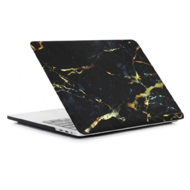 Macbook Pro 15 Fodral / Marble Touch Bar - Svart / Guld