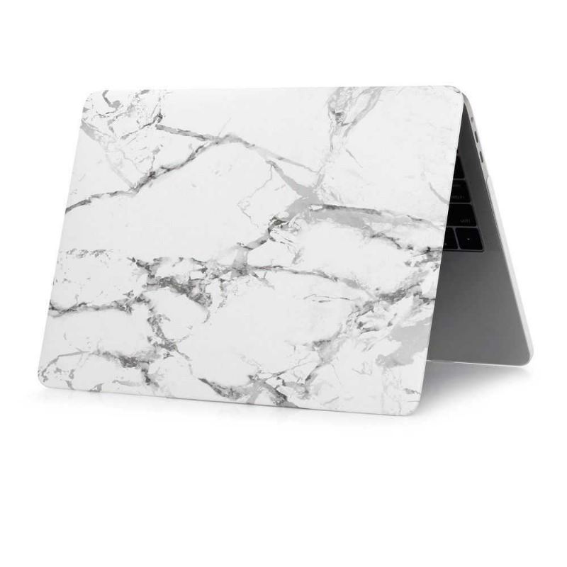 Macbook Pro 15 Fodral / Marble Touch Bar - Vit