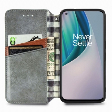 Fodral För OnePlus Nord N10 Kub Design Korthållare