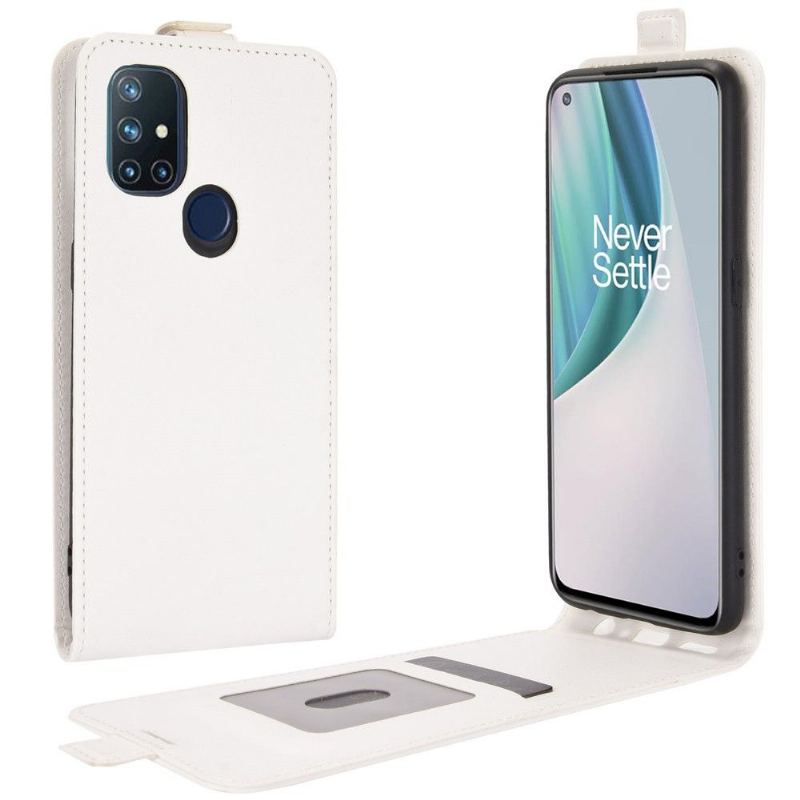 Folio-fodral För OnePlus Nord N10 Fallskydd Läderfodral Vertikalt Konstläder