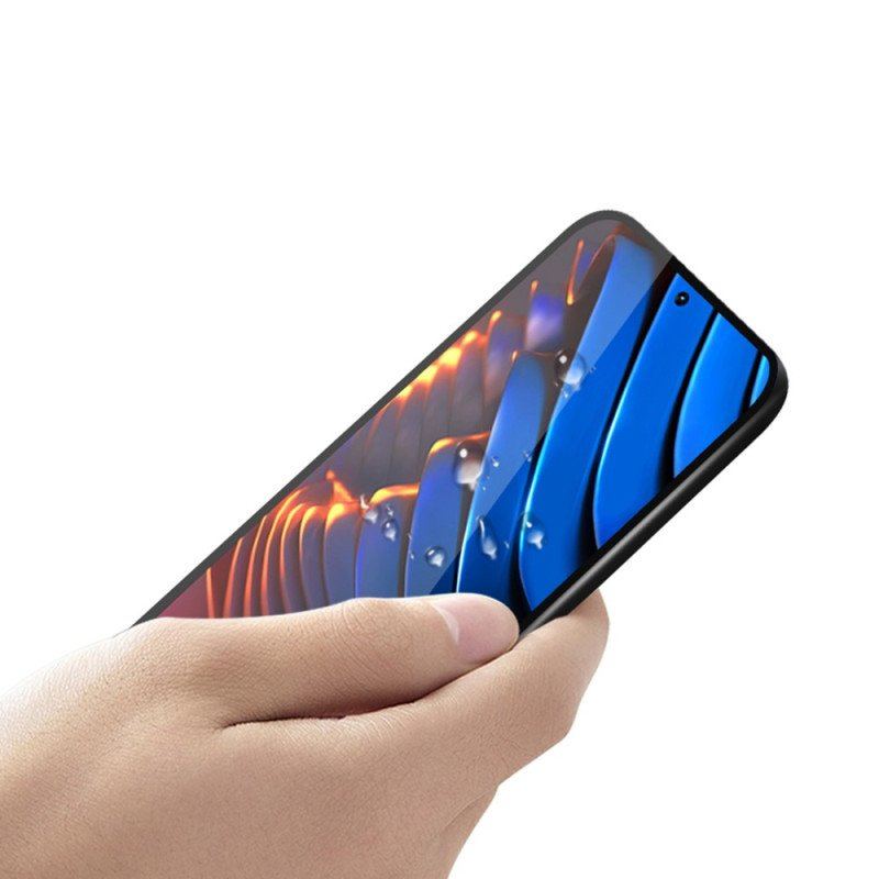 Black Contour Tempered Glass Protection För Poco X5 Pro 5G Pinwuyo