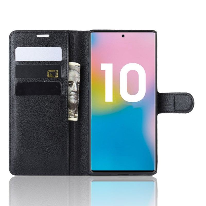 Fodral För Samsung Galaxy Note 10+ / Note 10+ 5G Plånboksfodral Läderstil