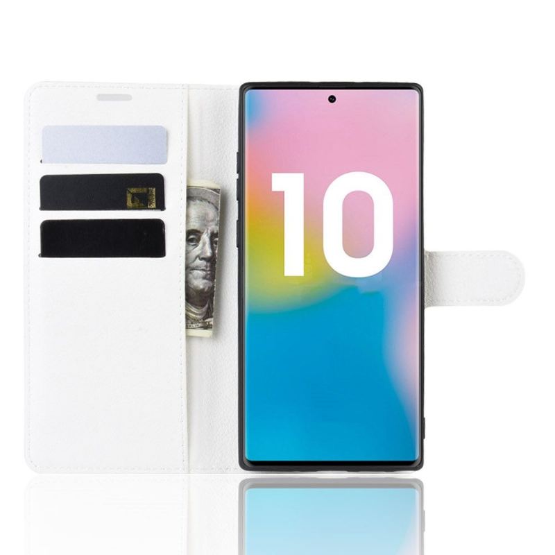 Fodral För Samsung Galaxy Note 10+ / Note 10+ 5G Plånboksfodral Läderstil