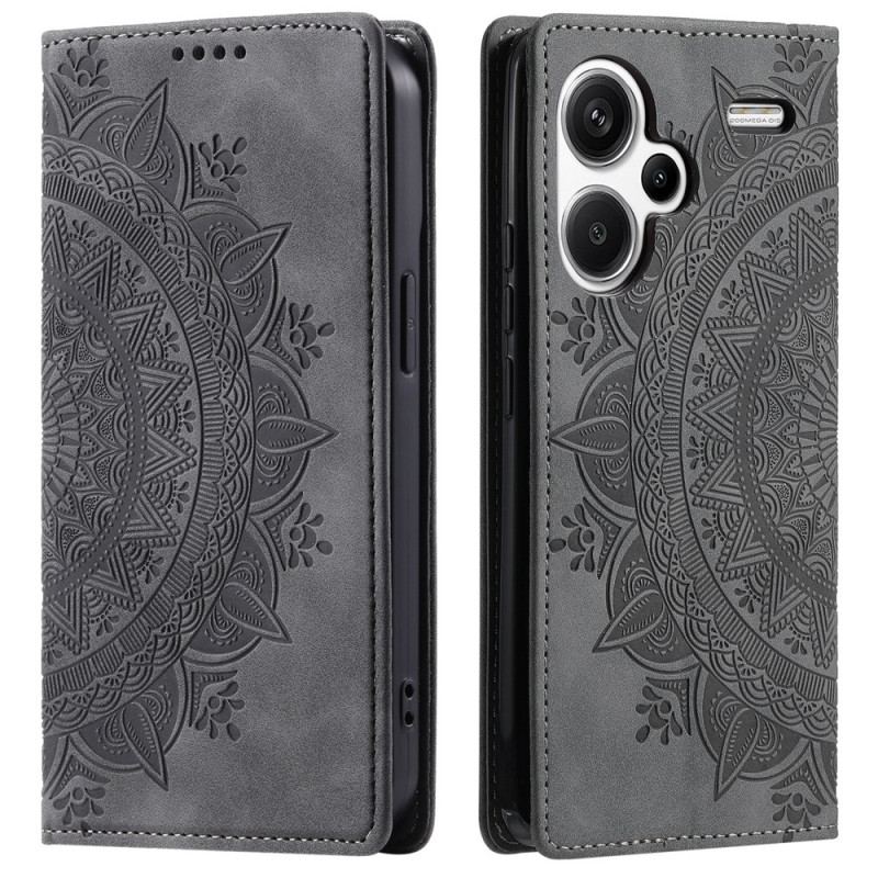 Folio-fodral Xiaomi Redmi Note 13 Pro Plus 5g Telefonfodral Mandala Mockaeffekt