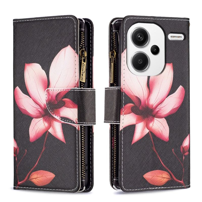 Läderfodral Xiaomi Redmi Note 13 Pro Plus 5g Telefonfodral Lotus Wallet