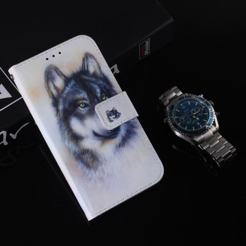 Skyddsfodral Xiaomi Redmi Note 13 Pro Plus 5g Wolf Akvarell