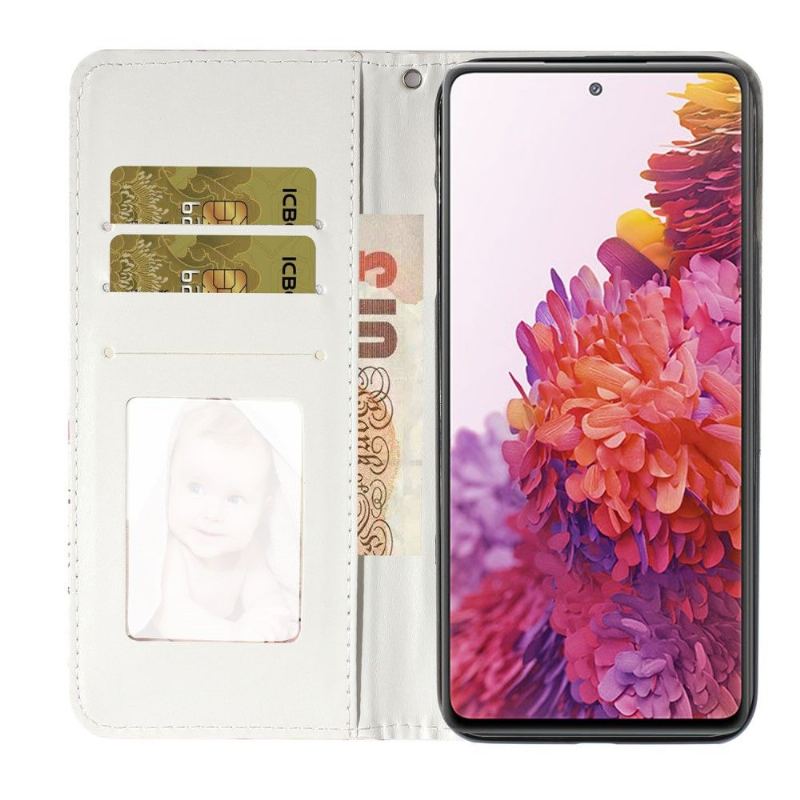 Läderfodral För Samsung Galaxy S20 FE Blommandala