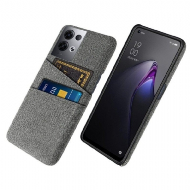 Skal Oppo Reno 8 Pro Korthållare Tyg