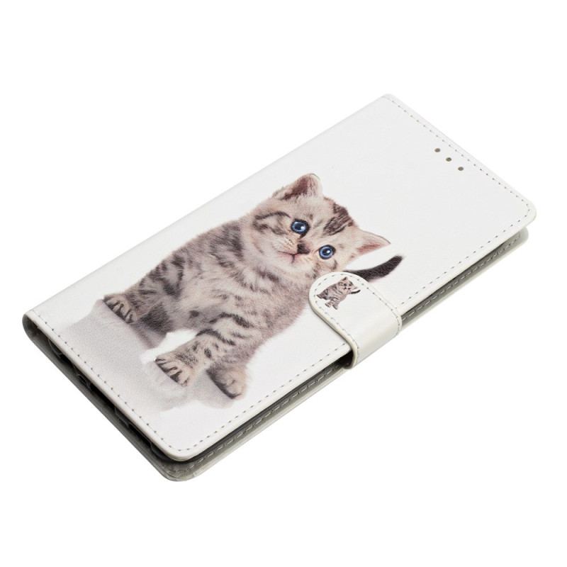 Fodral Oppo A98 5g Söt Katt Med Rem