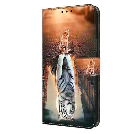 Läderfodral Oppo A98 5g Telefonfodral Kattungedröm