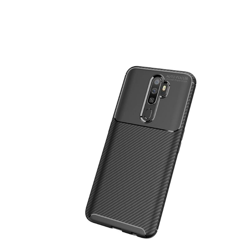 Skal För Oppo A9 2020 Bedrijf Gel Carbon Fiber Style