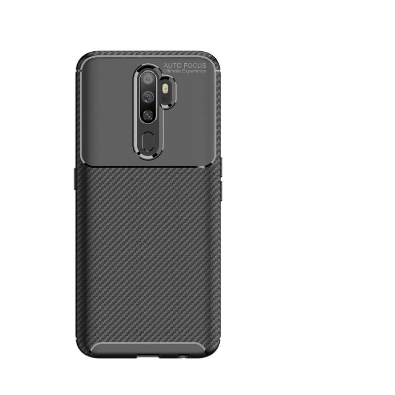 Skal För Oppo A9 2020 Bedrijf Gel Carbon Fiber Style