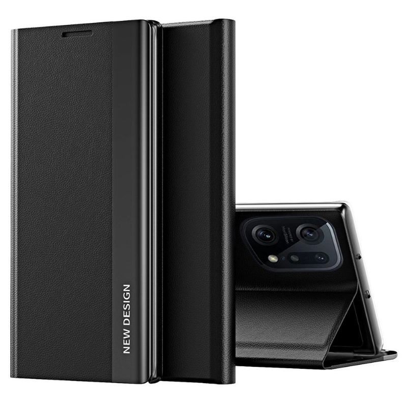 Fodral Case För Oppo Find X5 Pro Business Lädereffektmagnet