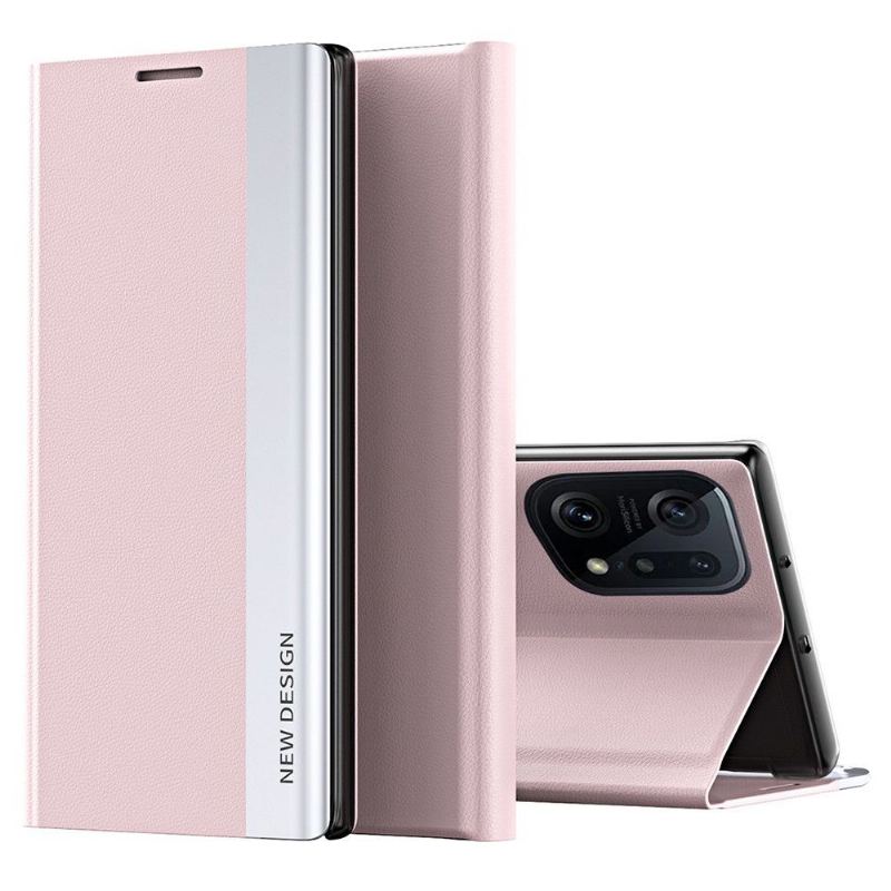 Fodral Case För Oppo Find X5 Pro Business Lädereffektmagnet