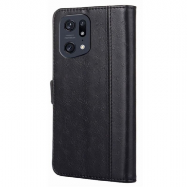 Fodral Case För Oppo Find X5 Pro Fallskydd Folio-fodral Ulrich Faux Leather Folio