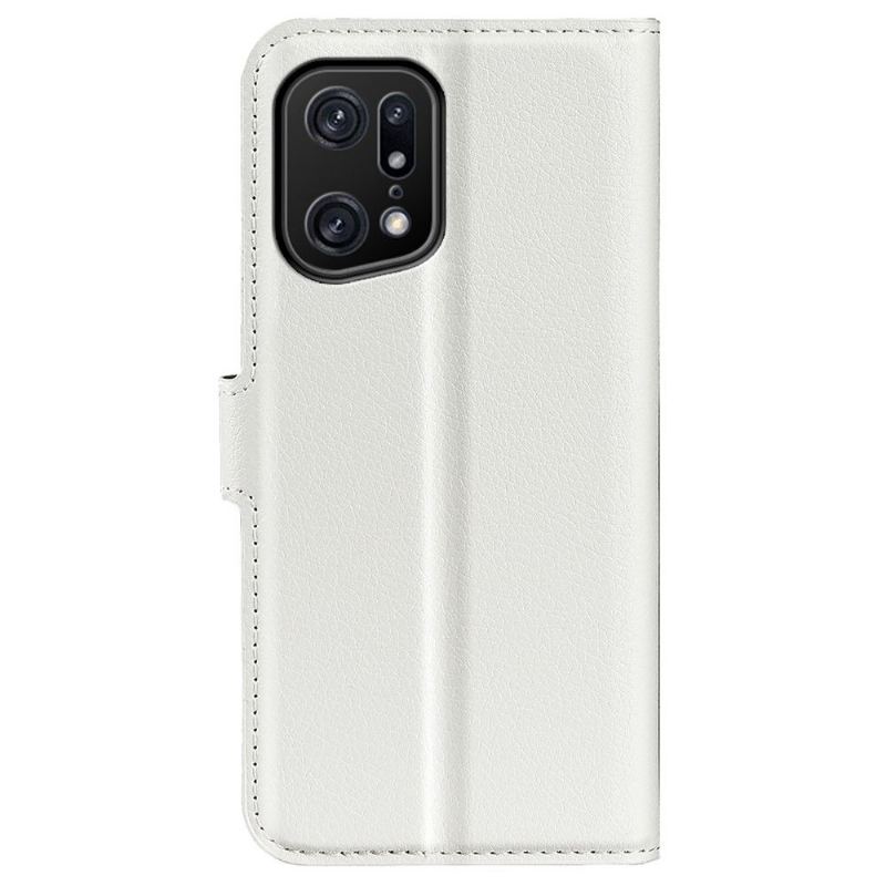 Fodral För Oppo Find X5 Pro Plånboksfodral Läderstil