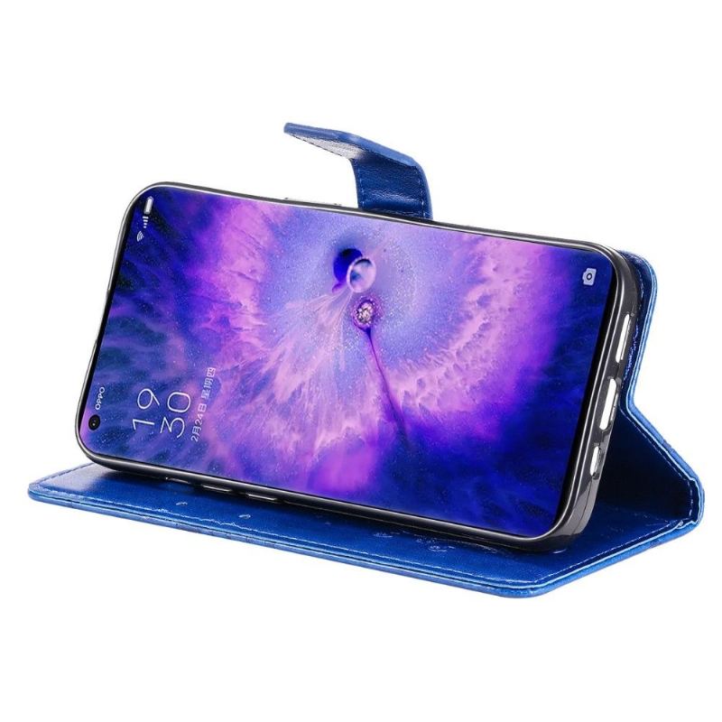 Folio-fodral För Oppo Find X5 Pro Fallskydd Stödfunktion Fjärilar