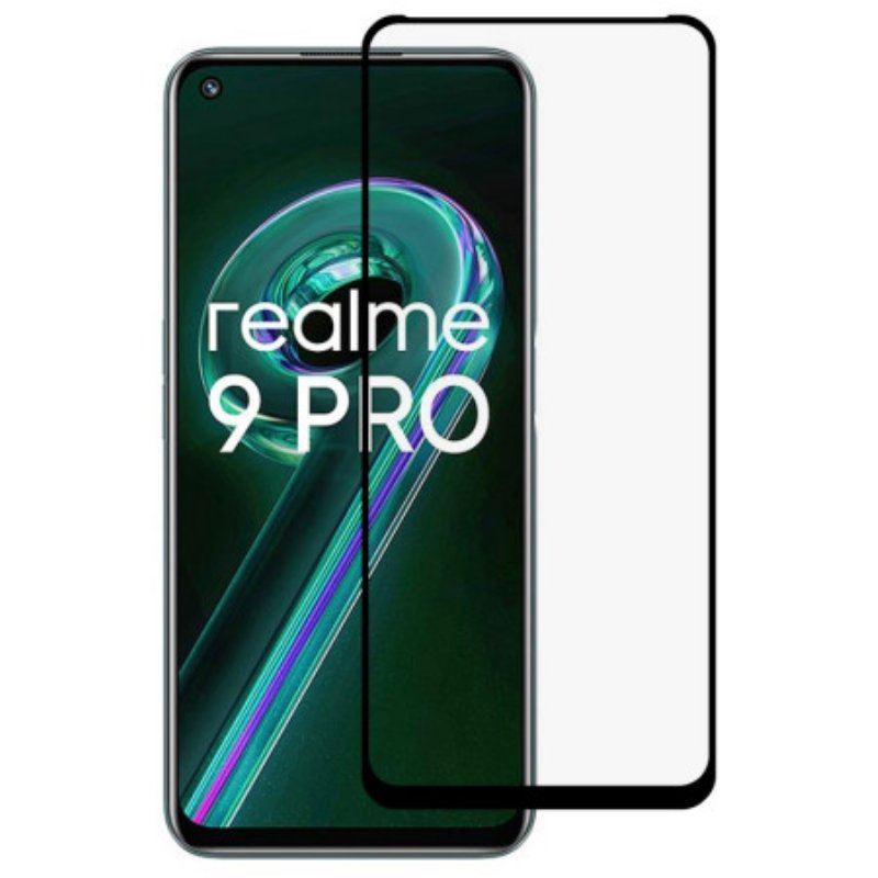 Svart Contour Härdat Glasskydd För Realme 9 Pro 5G