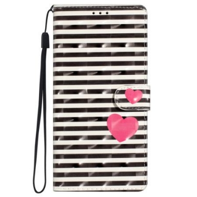 Fodral iPhone 16 Stripes And Hearts Strap