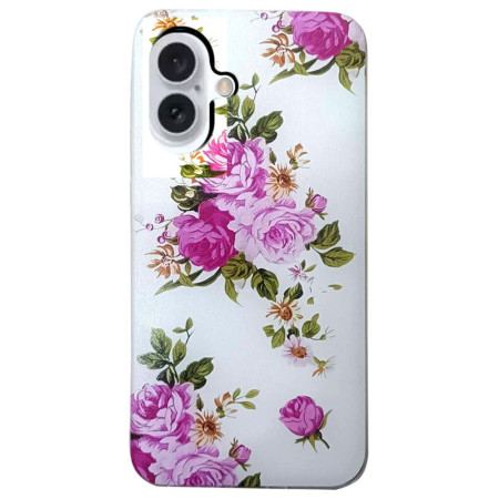 Skal iPhone 16 Rosa Blommor