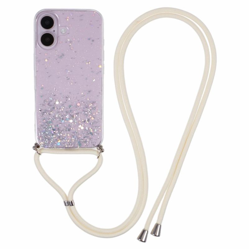 Skal iPhone 16 Telefonfodral Sequin Series Cord