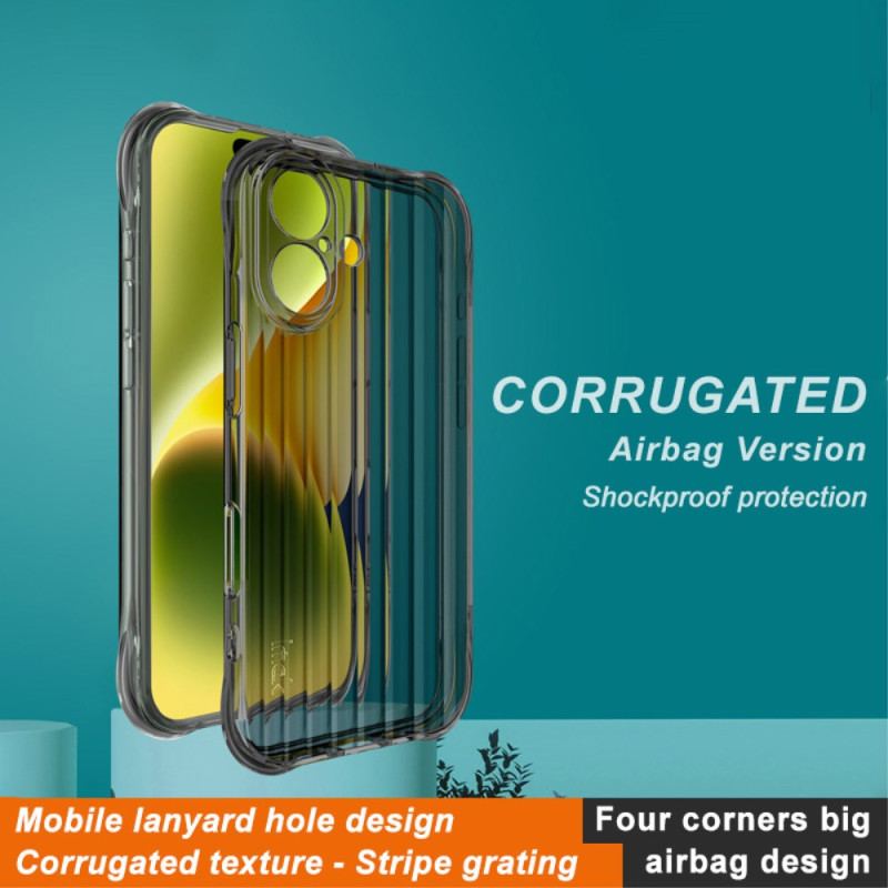 Skal iPhone 16 Telefonfodral Wavy Texture Och Imak Airbag Protection