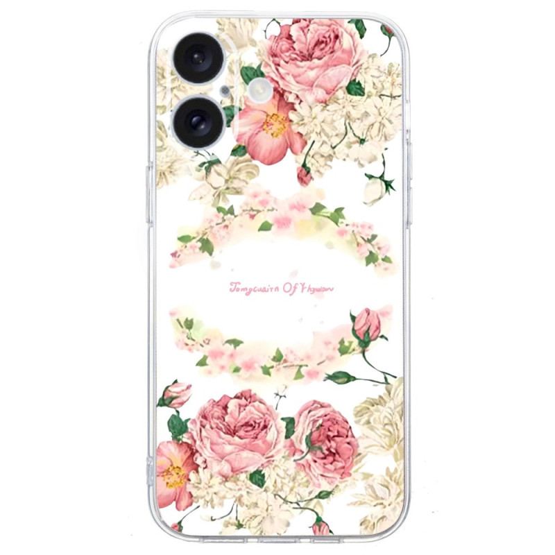 Skal iPhone 16 Transparent Edge Roses