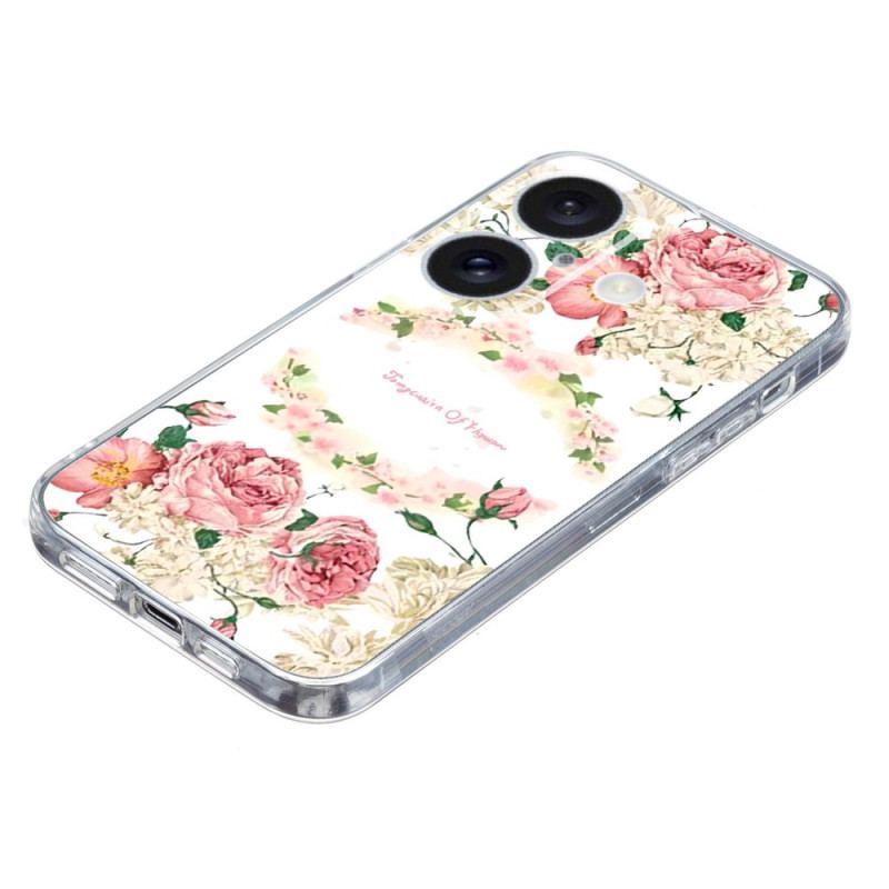 Skal iPhone 16 Transparent Edge Roses