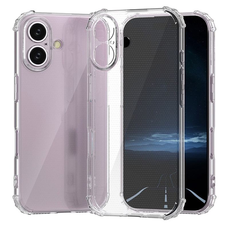 Skal iPhone 16 Transparent Förstärkt