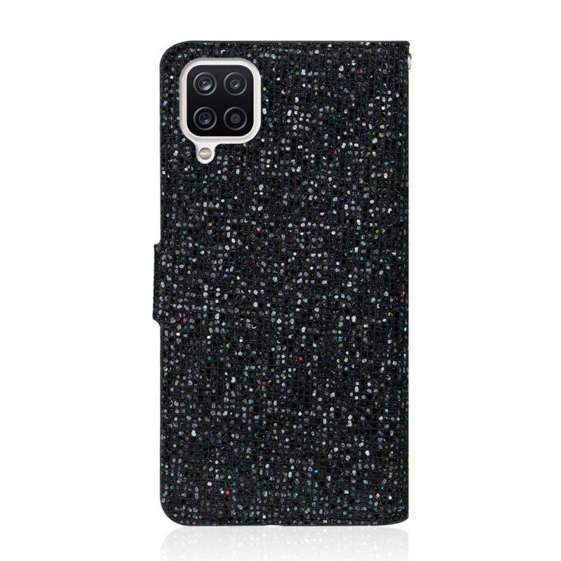 Fodral För Samsung Galaxy A12 Glitterkorthållare