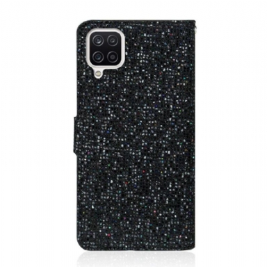 Fodral För Samsung Galaxy A12 Glitterkorthållare