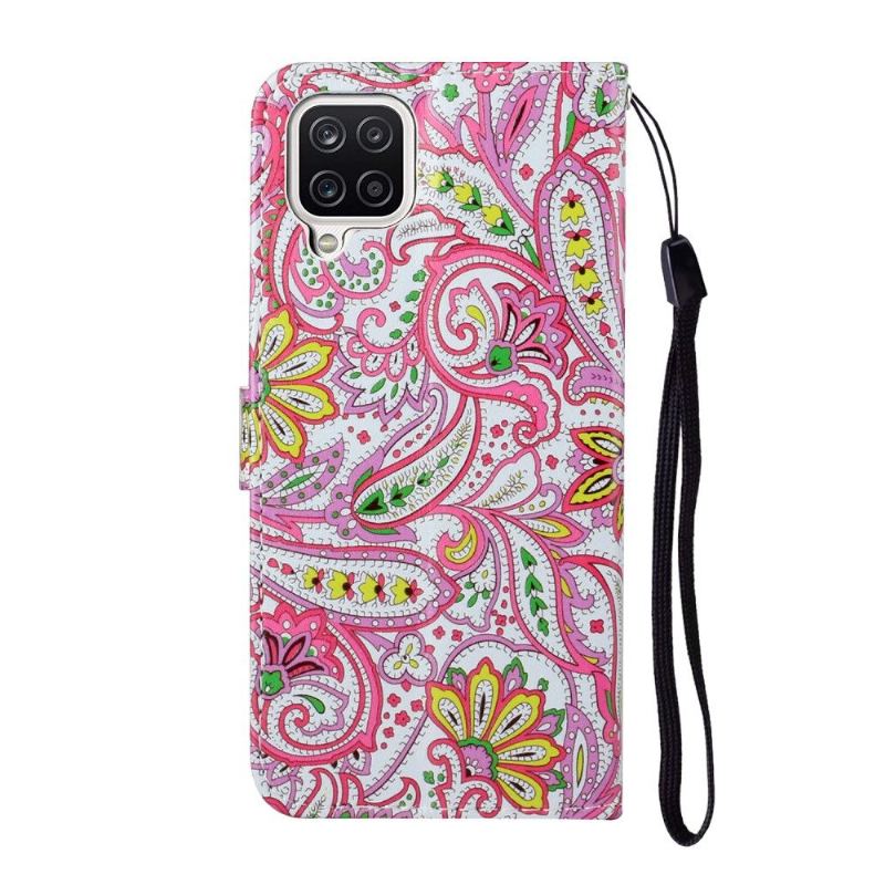 Fodral För Samsung Galaxy A12 Paisleyblomma