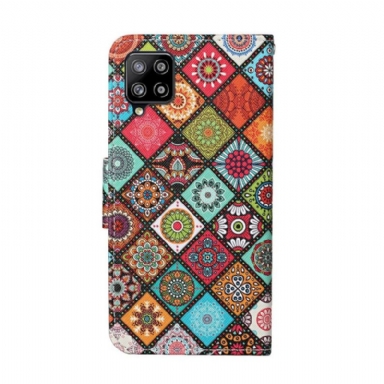 Folio-fodral För Samsung Galaxy A12 Kalejdoskop Mandala